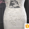 Hot Sale Long Train Sleeveless See Through Sexy Mermaid Wedding Dress2017